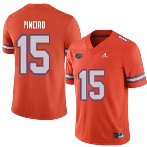 Men's Florida Gators #15 Eddy Pineiro NCAA Jordan Brand Orange Authentic Stitched College Football Jersey KBM4362NU